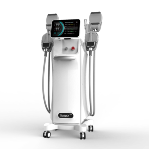 SculptX- HIEMT technológiájú elektromágneses alakformáló, testkezelő gép 4 kezelő fejjel